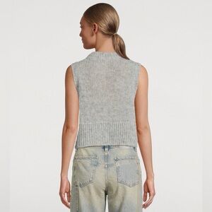 Dynamite Grey Knit Sweater Vest